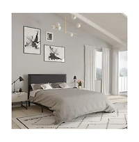 Merrick Lane West Avenue Queen Headboard Upholstered Headboard With Metal Frame And Adjustable Rail Slots