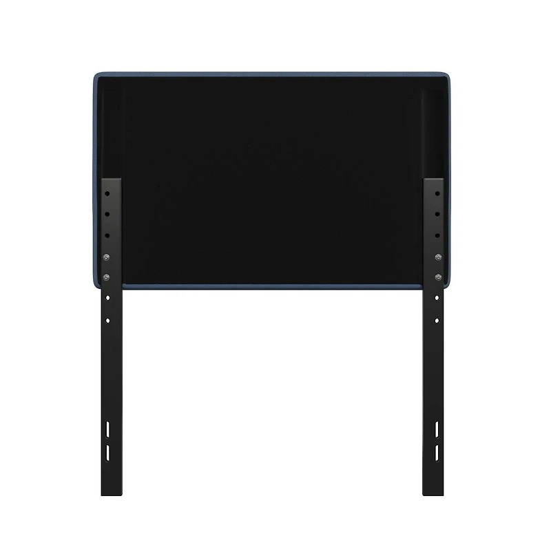 Merrick Lane Coppola Twin Headboard With Tufted Upholstery And Powder Coated Metal Frame