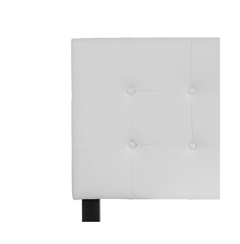 Button Tufted Full Upholstered Headboard
