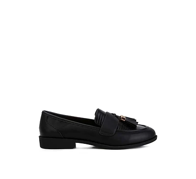 London Rag Womens Alibi Tassels Detail Loafers