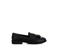 London Rag Womens Alibi Tassels Detail Loafers