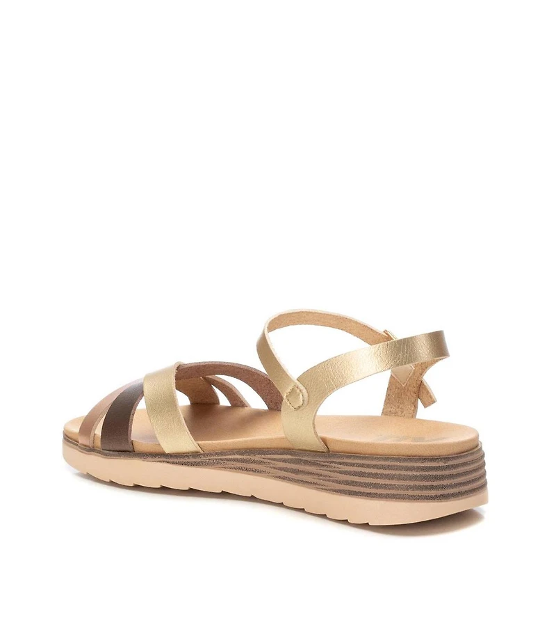 Women's Low Wedge Strappy Sandals By Xti