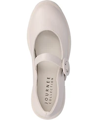 Journee Collection Women's Zarynn Mary Jane Treaded Outsole Platform Pumps
