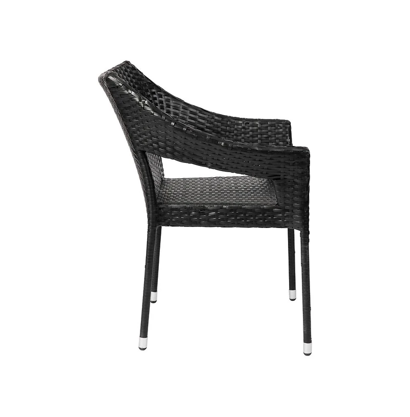 Eldon Weather Resistant Indoor/Outdoor Stacking Patio Dining Chair With Steel Frame And Pe Rattan
