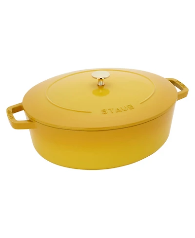 Staub Cast Iron 6.25qt Wide Oval Dutch Oven
