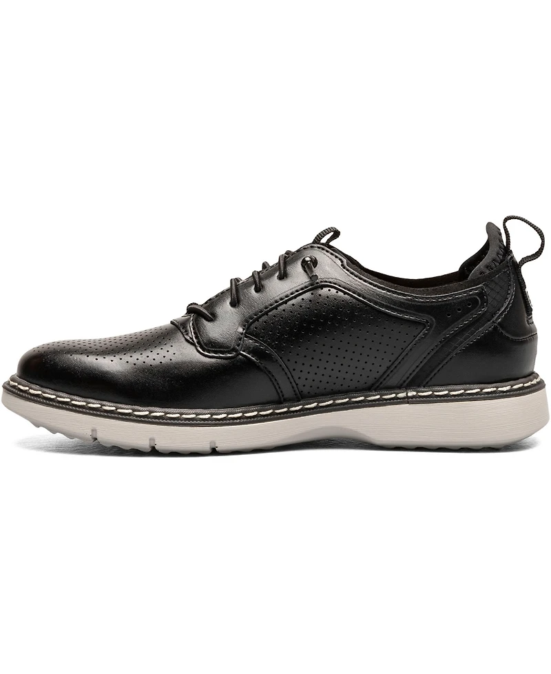 Stacy Adams Little and Big Boys Sync Plain Toe Elastic Lace Up Dress Shoe
