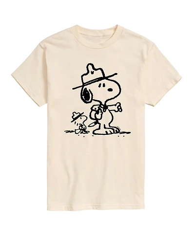Hybrid Apparel Peanuts Outdoor Mens Short Sleeve Tee