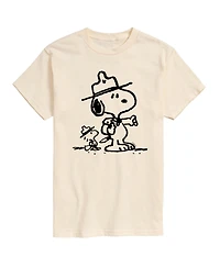 Hybrid Apparel Peanuts Outdoor Mens Short Sleeve Tee