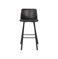 Oretha Set Of 2 Modern Upholstered Stools With Contoured