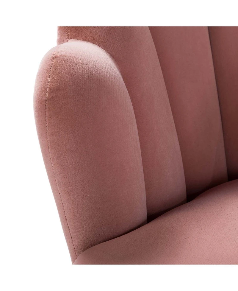 Boho Accent Velvet Upholstered Living Room Chairs for Makeup Room Bedroom