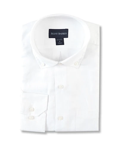 Scott Barber Men's Linen/Tencel Twill Solid