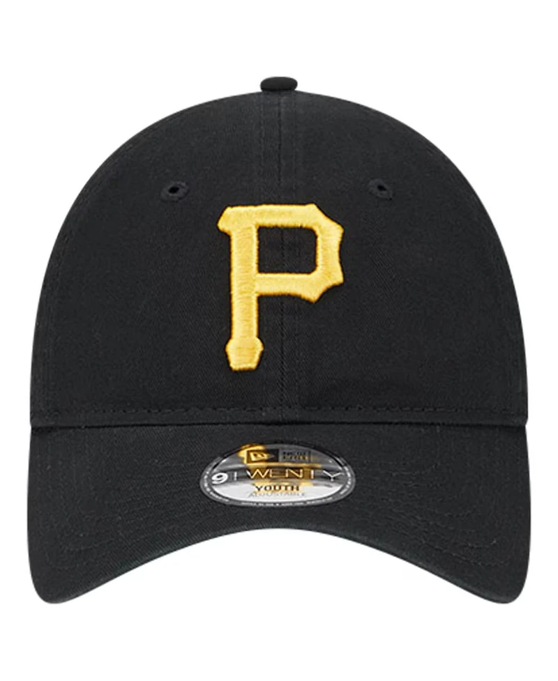 New Era Youth Black Pittsburgh Pirates Team Color 9Twenty Adjustable Hat
