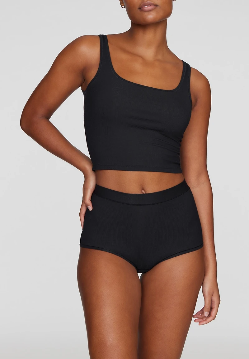 Cuup Plus Size The Square Neck Tank - Modal Silk Rib