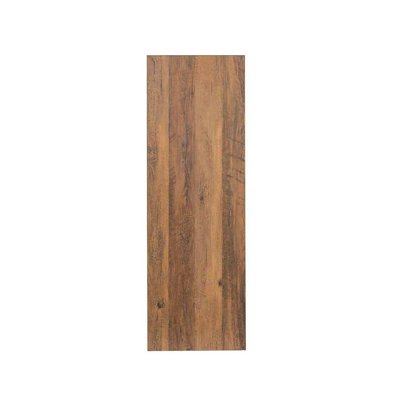Green River Rustic Farmhouse Entryway Bench With Bottom Storage Shelf