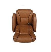 Massaging Multi-Position Plush Recliner Chair With Side Pocket And Ottoman