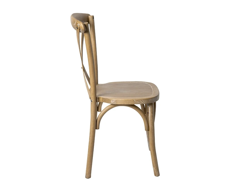 Bardstown X-Back Bistro Style Wooden High Back Dining Chair