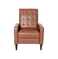 Darcy Recliner Chair Mid-Century Modern Tufted Upholstery Ergonomic Push Back Living Room