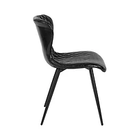 Emma+Oliver Contemporary Diamond Patterned Accent Dining Chair