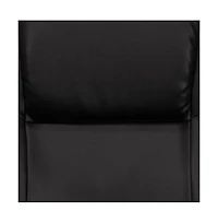Massaging Multi-Position Recliner With Deep Side Pockets And Ottoman With Wrapped Base