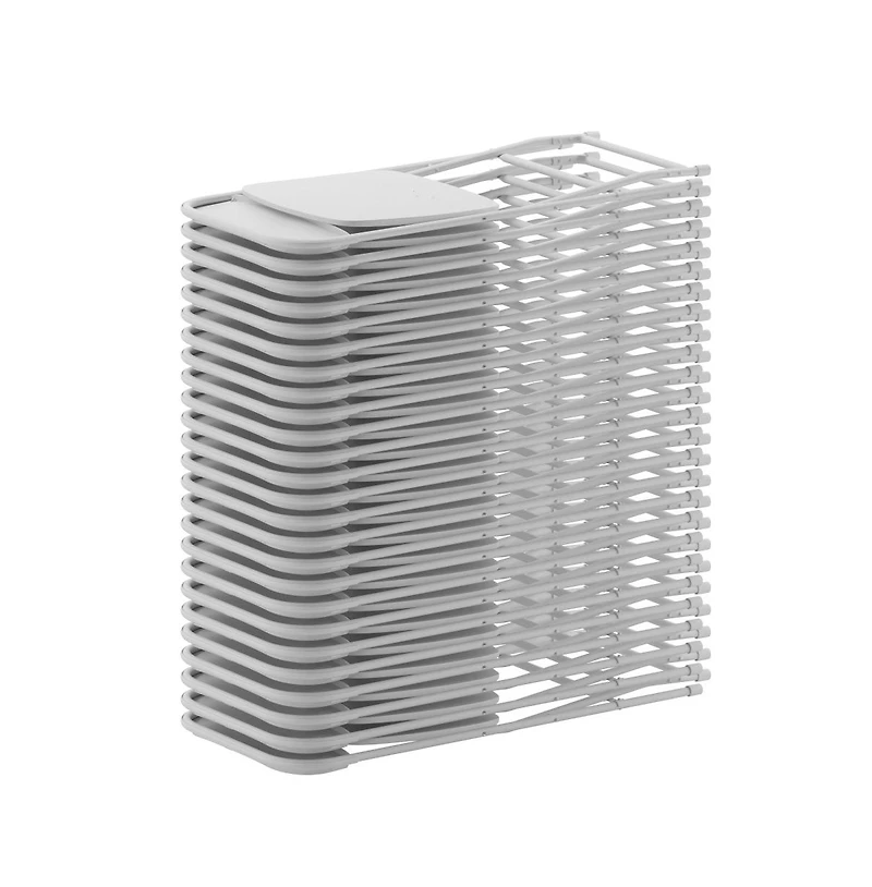 Set Of 10 Stackable Folding Plastic Chairs