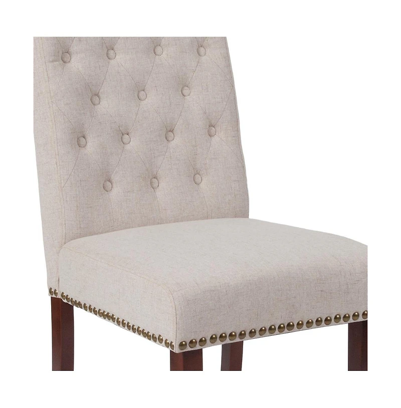 Falmouth Upholstered Parsons Chair With Nailhead Trim