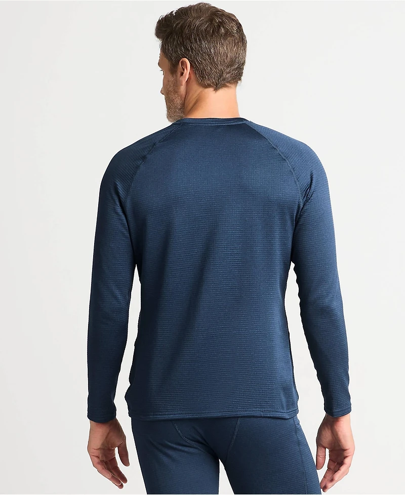 Lands' End Men's Long Sleeve Crew Neck Expedition Thermaskin Underwear Top
