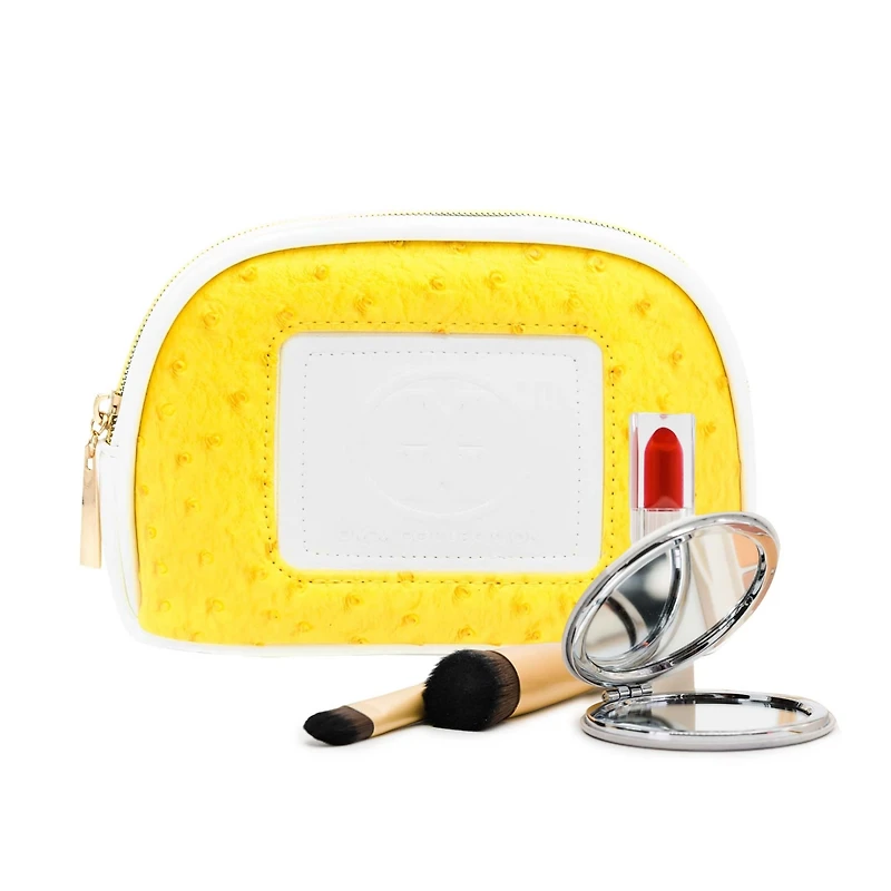 Omm Collection Ostrich Style Makeup Case
