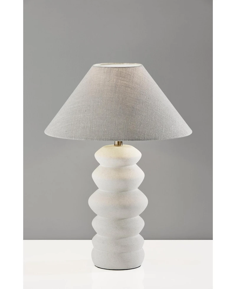 Adesso 25" Matte Ceramic Marcey Table Lamp