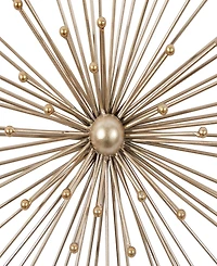 Rosemary Lane Gold Metal Starburst 3D Wall Decor, Set of 3 13", 17", 21"W