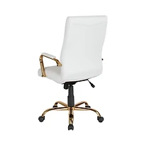Milano Contemporary High-Back Home Office Chair With Padded Arms