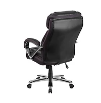 Emma+Oliver 500 Lb. Big & Tall Leathersoft Executive Ergonomic Office Chair With Wide Seat
