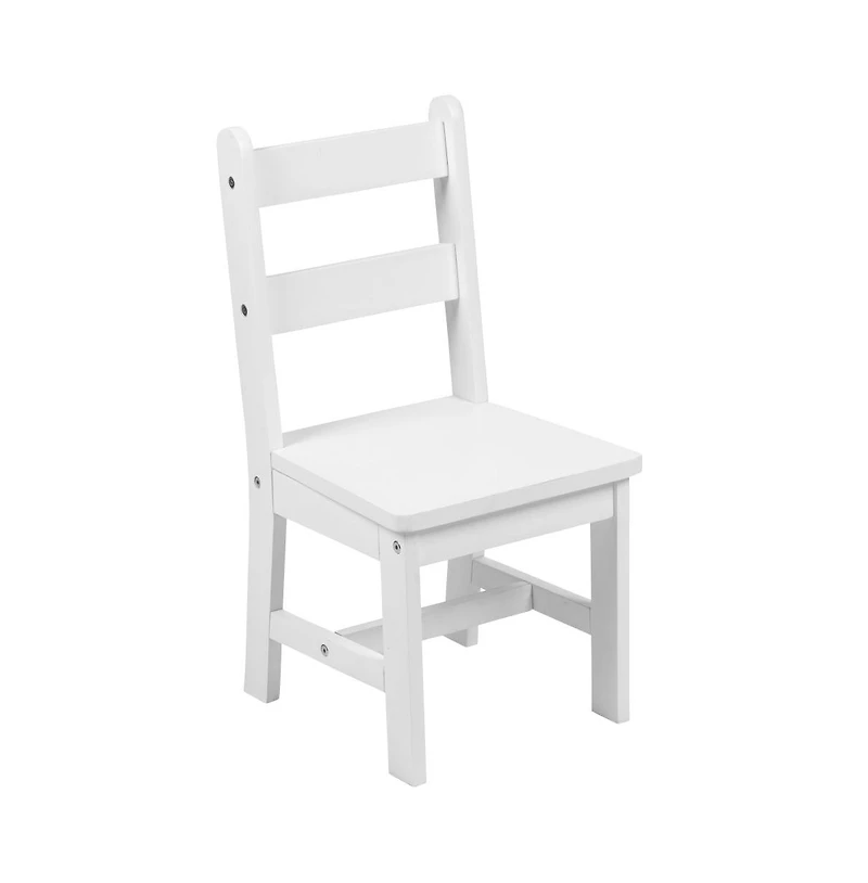 Emma+Oliver Kids 3 Piece Solid Hardwood Table And Chair Set For Playroom, Kitchen