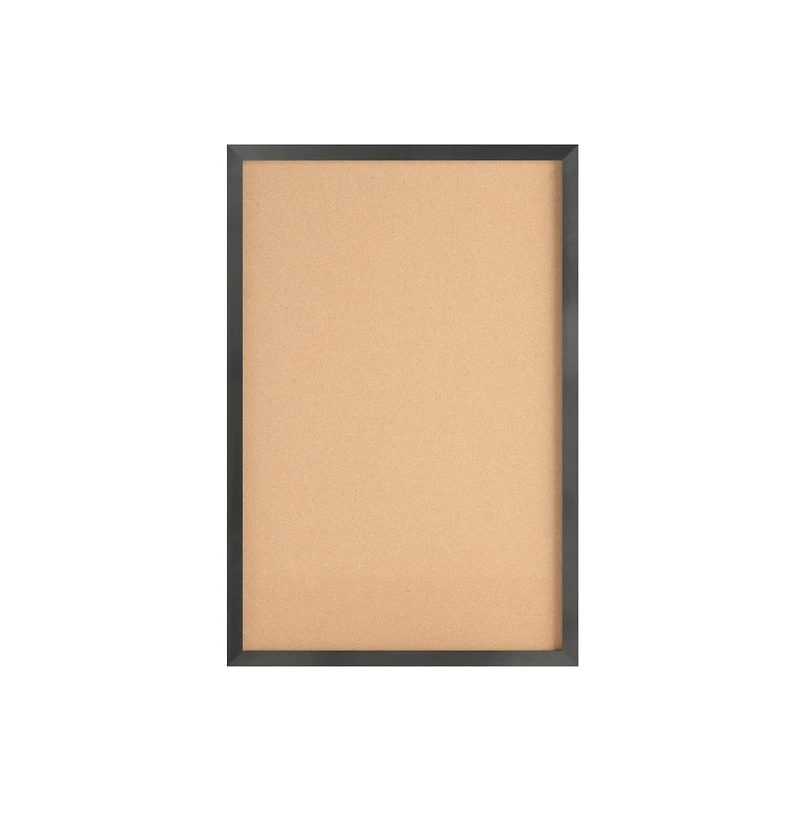 Cristal Cork Display Board With Wooden Frame And Push Pins