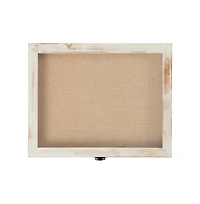 Wood Shadow Box Display Case - Solid Wood With Acrylic Window - Security Latch - For Mementos And Keepsakes