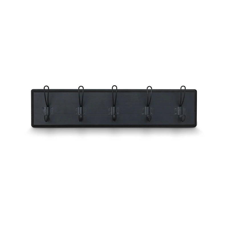 Rustic Coat Rack With Hooks -Wall Mount - Solid Pine Wood Entryway Hanger Farmhouse For Kitchen, Bedroom