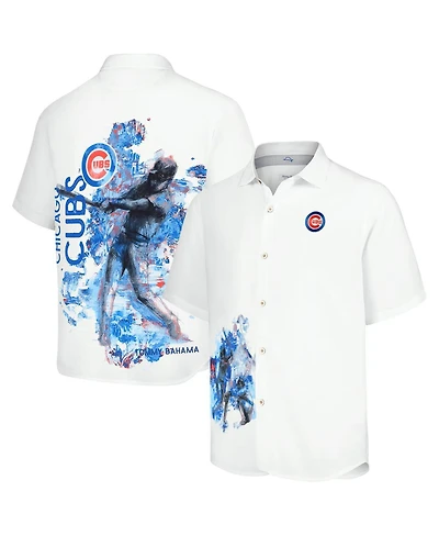 Tommy Bahama Men's White Chicago Cubs Veracruz Ace Islanders Button-Up Shirt