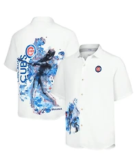 Tommy Bahama Men's White Chicago Cubs Veracruz Ace Islanders Button-Up Shirt