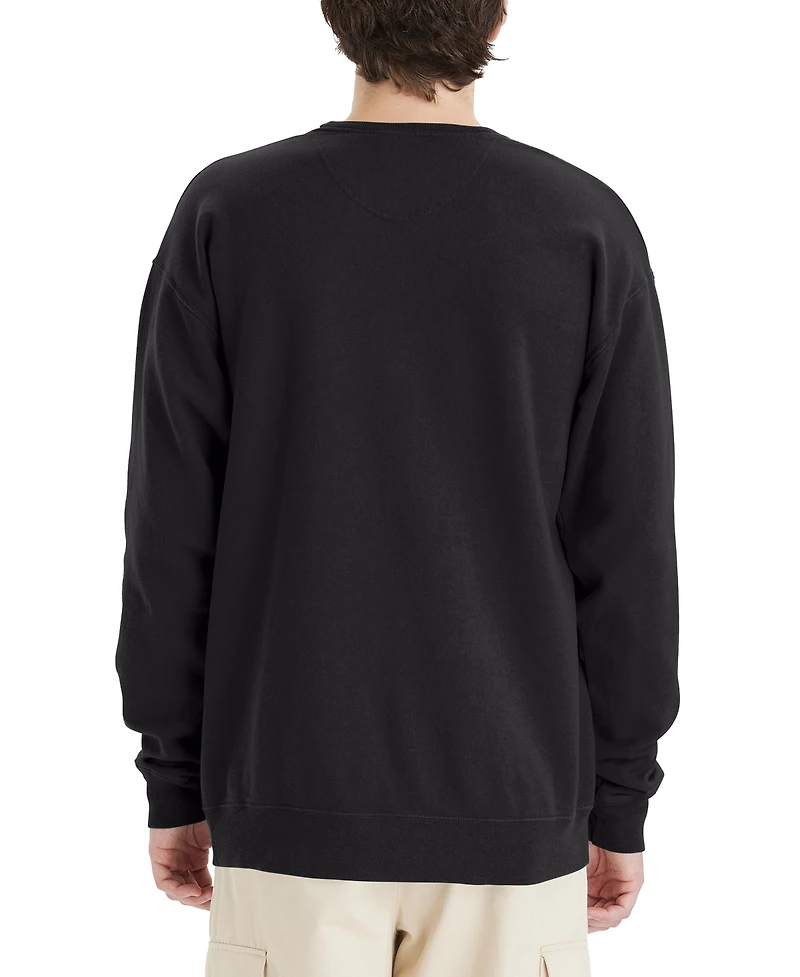 Hanes Unisex Garment Dyed Fleece Sweatshirt
