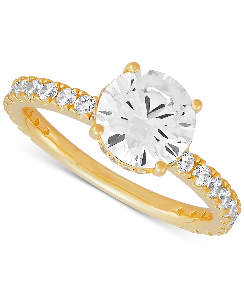 Arabella Cubic Zirconia Bridal Set in 14k Gold-Plated Sterling Silver