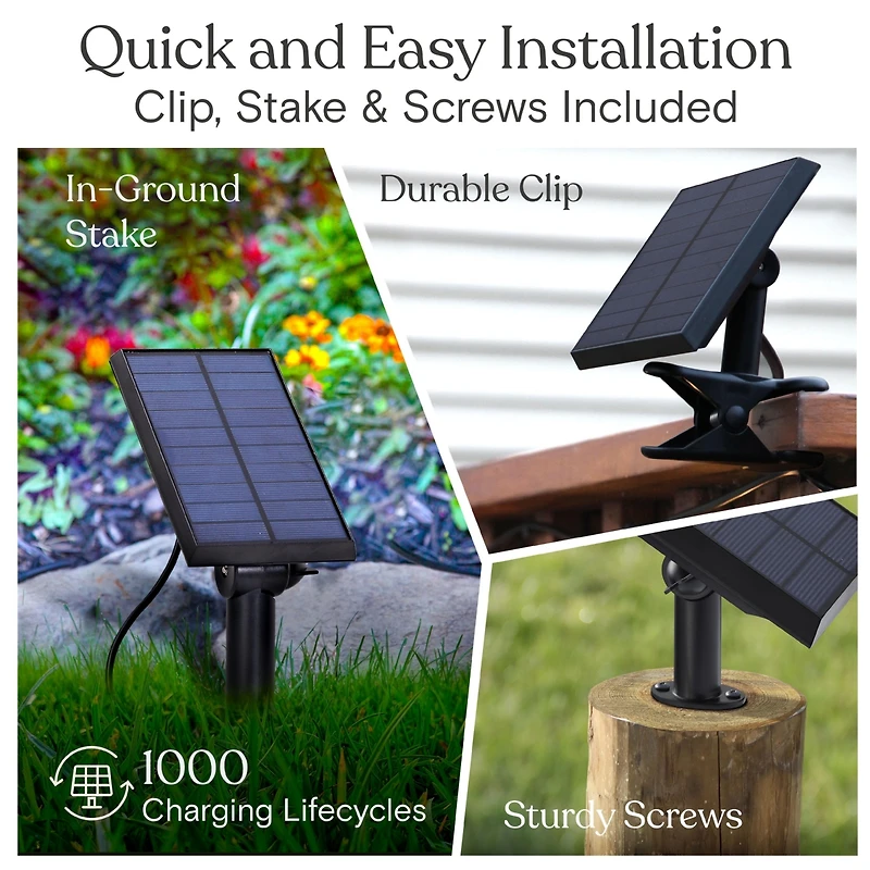 Ambience Pro 48 ft. Outdoor Solar Led String Lights with Warm White Hue
