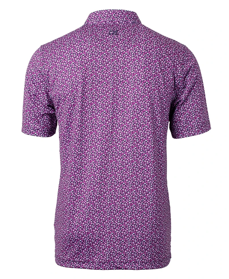 Cutter Buck Pike Magnolia Print Stretch Men's Polo Shirt