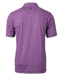 Cutter Buck Pike Magnolia Print Stretch Men's Polo Shirt