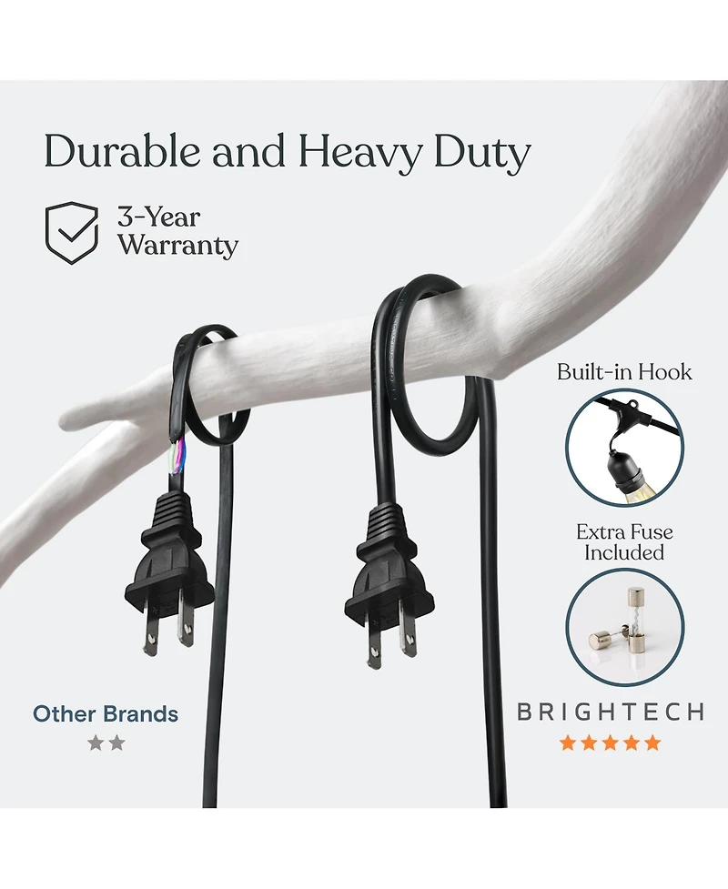 Brightech Ambience Pro 24 ft. Indoor/Outdoor Incandecent Weatherproof 11-Watt String Lights