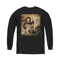Lord Of The Rings Youth Rotk Poster Long Sleeve Sweatshirts