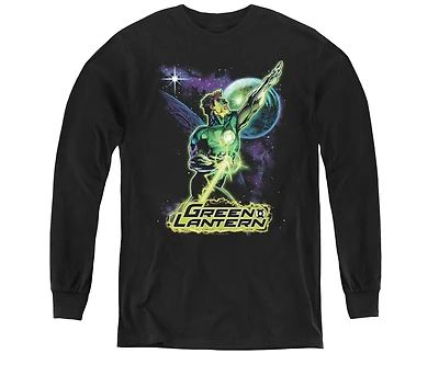 Justice League Boys of America Youth Hal Galaxy Long Sleeve Sweatshirts