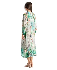 La Moda Clothing Women's Maxi Buttoned Overshirt