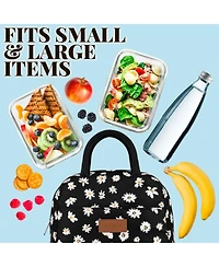 Insulated Tote Lunch Bag With Soft Padded Handles