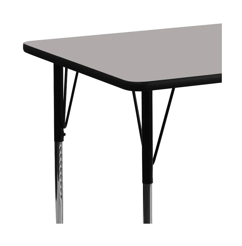 Emma+Oliver 24X60 Rectangle Hp Laminate Adjustable Activity Table