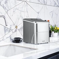 Newair 26 lbs. Countertop Bullet Ice Maker in Silver