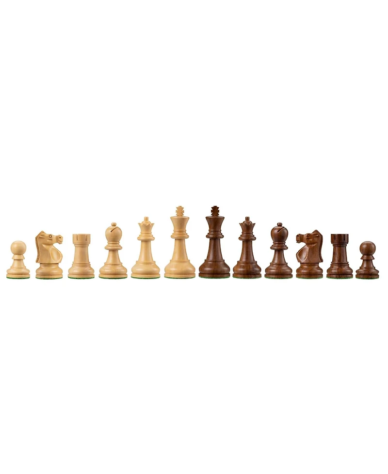 Bobby Fischer Ultimate Chess Pieces, Sheesham and Boxwood 3.75 inch King
